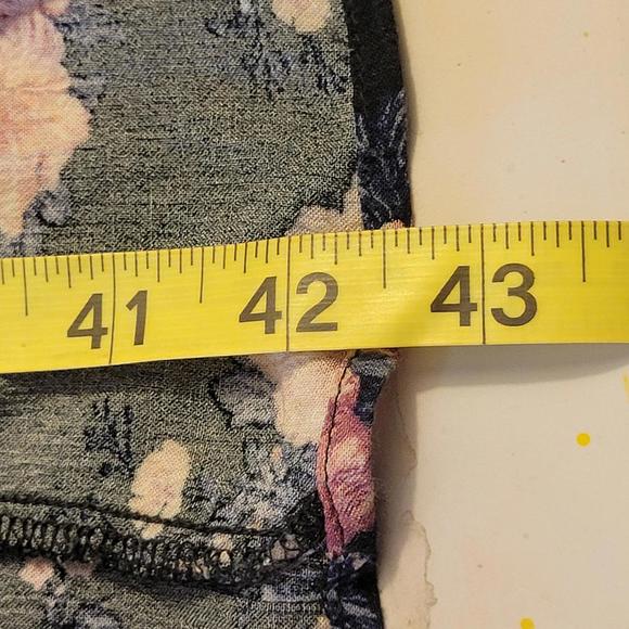 American Eagle Outfitters Black Floral V Neck Boho Maxi Dress Women Size M - Picture 5 of 9